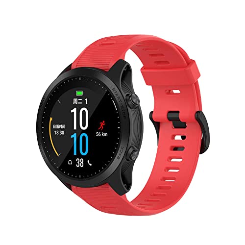 Compatible con Garmin Fenix 6 correa de repuesto, correa de silicona de repuesto con funda protectora de PC para Garmin Fenix 6/6 Pro, Forerunner 945/935 (22 mm)