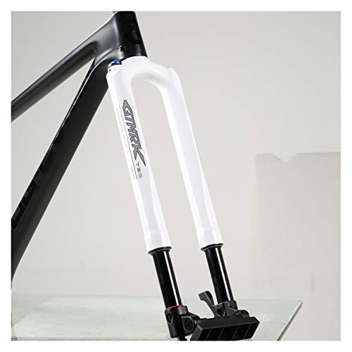 Componentes de bicicleta de horquilla delantera de RS1 MTB Tenedor de carbono Mountain Bike Fork Air 27.5 29 "ACS Solo a través de 100 * 15 mm Predeterminado Aceite de suspensión de la volante y tened