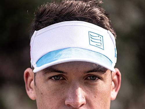 COMPRESSPORT Spiderweb Ultralight Visor Visera, Unisex-Adult, Blanco/Azul, Talla Unica