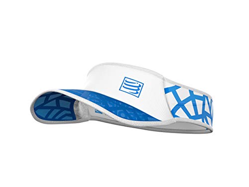 COMPRESSPORT Spiderweb Ultralight Visor Visera, Unisex-Adult, Blanco/Azul, Talla Unica