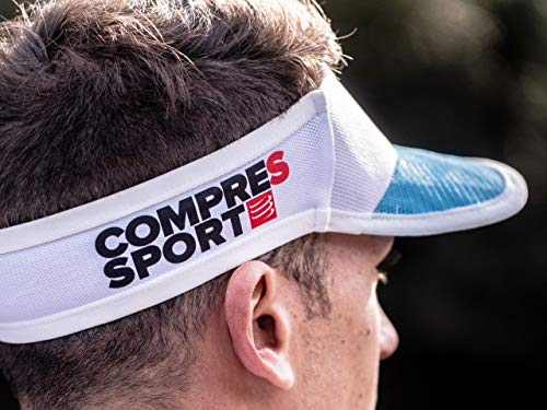 COMPRESSPORT Spiderweb Ultralight Visor Visera, Unisex-Adult, Blanco/Azul, Talla Unica