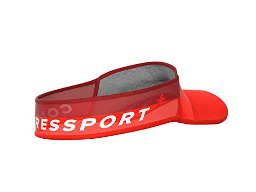 COMPRESSPORT Visor Ultralight Visera, Unisex-Adult, Rojo, Talla Unica