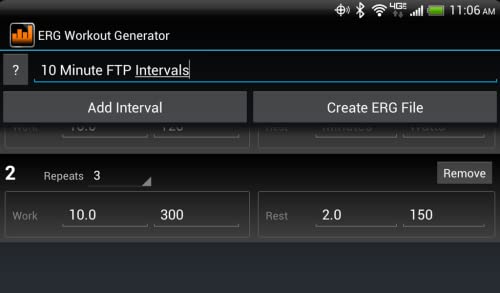 Computrainer Workout Generator