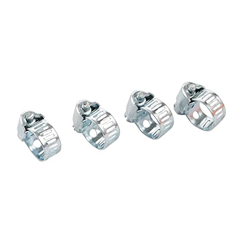 Conexión de agua de pulverización 100 piezas de 1/2"5/8" 3/4"Abrazaderas de manguera de accionamiento de hierro Duraderable Tubo de metal Abrazaderas de fijación Tres abrazaderas Línea ajustable Abr