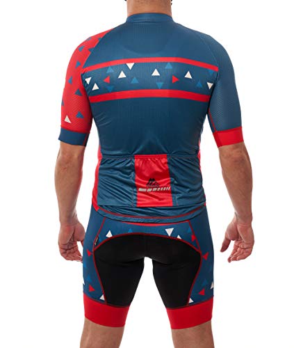 Conjunto Ciclismo // Camiseta con Cremallera modelo RELAX // Pantalón con Tirantes modelo 402// Badana Plus Coolmax // Textiles con las Últimas Tecnologías X-Static y Sanitazed (1502, M, m)