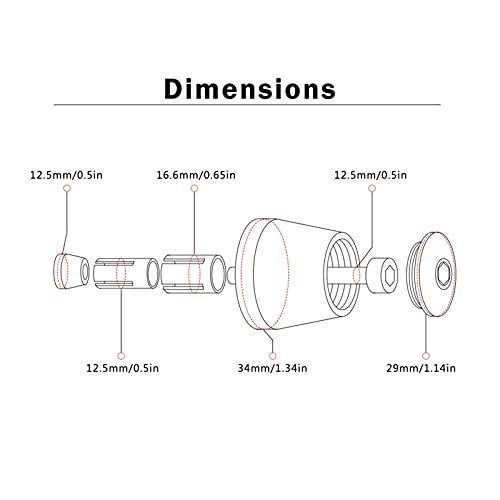 contrapesos Manillar 7/8"22mm Empuñaduras De Manillar De Motocicleta Extremo De La Barra De La Manija Tapón del Extremo para Yamaha NMAX 125150155160 160cc ABS 2015-2019 2018 2017 topes anticaida mot