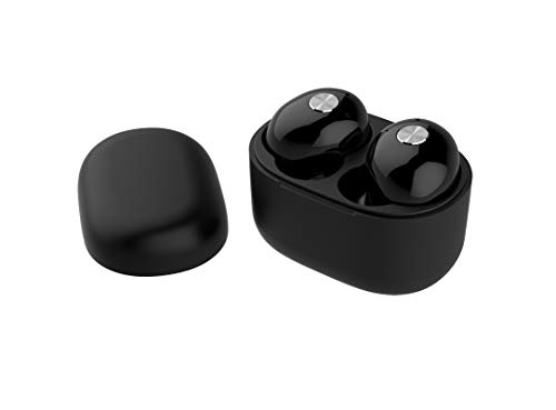 CoolBox CoolJet – Auriculares bluetooth (Inalámbrico, In-Ear, manos libres, cancelación de ruido, estuche de carga) Color negro