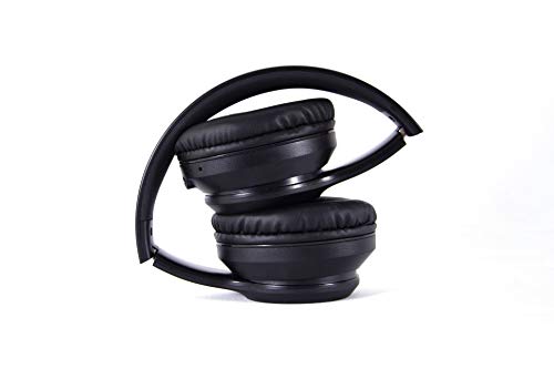 CoolBox CoolSand AIR20 – Auriculares Cerrados inalámbricos Over-Ear, estéreo, Plegables, con micrófono Incorporado, autonomía hasta 10 Horas. Color Negro