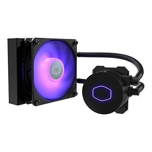 Cooler Master MasterLiquid ML120L V2 RGB Refrigeración Líquida para CPU - Efectos de Iluminación más Brillantes, Bomba de 3ª Generación, Radiador y Ventilador SickleFlow 120mm de Primera Calidad