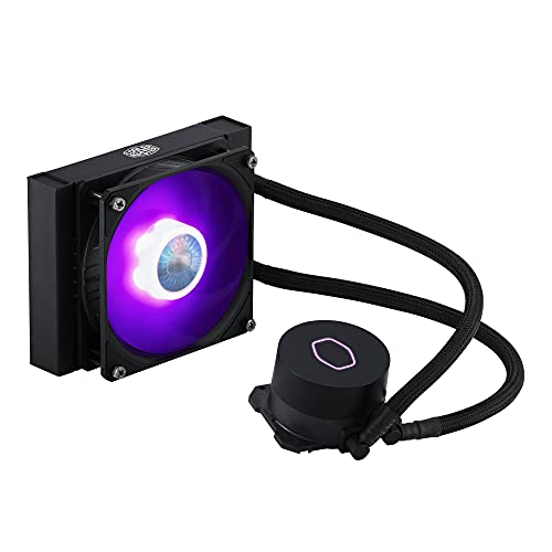 Cooler Master MasterLiquid ML120L V2 RGB Refrigeración Líquida para CPU - Efectos de Iluminación más Brillantes, Bomba de 3ª Generación, Radiador y Ventilador SickleFlow 120mm de Primera Calidad