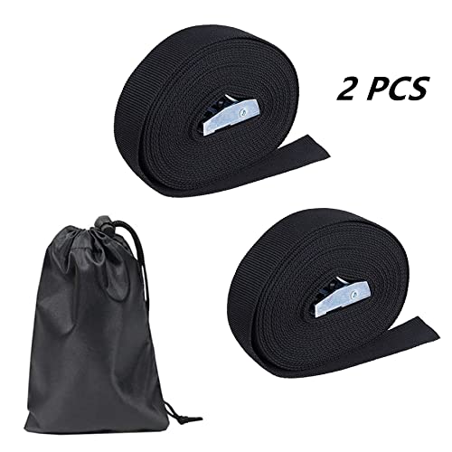 Correa de Carga 2.5cm x 4m Correa de Amarre 2 Cinchas de Sujeción Tensoras Correas Correa Trinquete Cintas Tensoras Correas de Amarre Correas con Hebilla 1 Bolsa de Almacenamiento