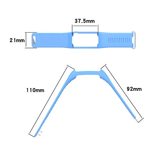 Correa de repuesto para Polar A360 Polar A370, correa de repuesto de silicona suave, correa de muñeca simple y generosa, compatible con Polar A360 y A370 Fitness Tracker