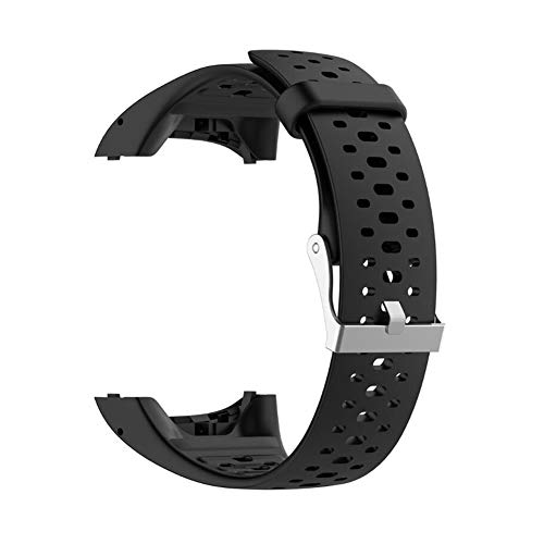 Correa de repuesto para reloj inteligente Polar M400/M430 GPS, unisex, ajustable, de silicona suave, accesorio para Polar M400/M430, color negro