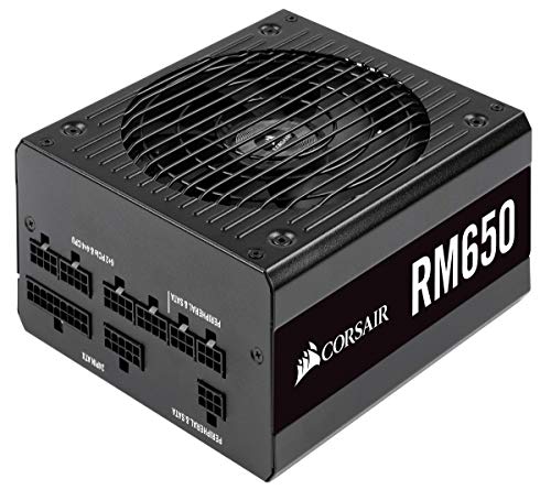 Corsair RM650 - Fuente de Alimentación (ATX Totalmente Modular, 80 Plus Gold, 650 W) color negro (CP-9020194-EU)