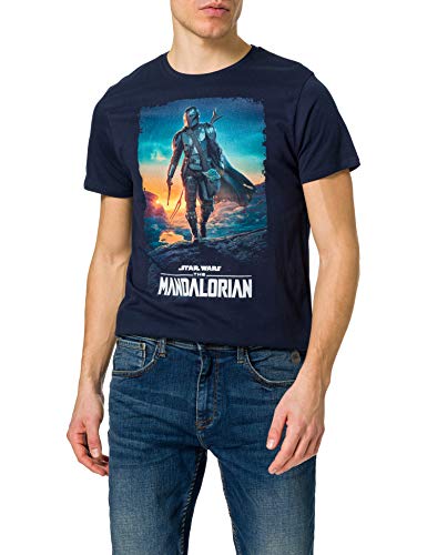 cotton division Meswmants072_n Camiseta, Azul Marino, XL para Hombre