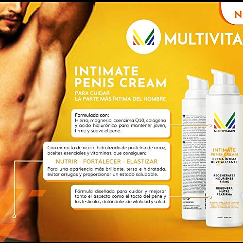 Crema íntima masculina para el cuidado de la piel del pene y testículos. Suaviza, rejuvenece, hidrata y protege