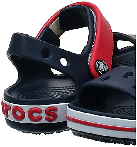 Crocs Crocband Sandal Kids Unisex Niños Sandalias, Azul (Navy/Red), 34/35 EU