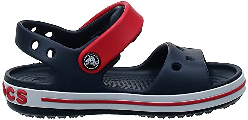 Crocs Crocband Sandal Kids Unisex Niños Sandalias, Azul (Navy/Red), 34/35 EU