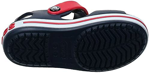 Crocs Crocband Sandal Kids Unisex Niños Sandalias, Azul (Navy/Red), 34/35 EU