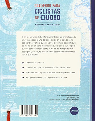 Cuaderno Para Ciclistas De Ciudad (El mono azul eléctrico)