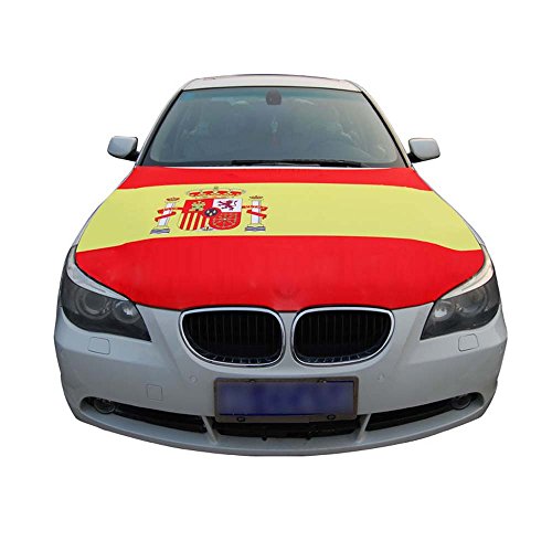 Cubierta para capó de coche de la Copa del Mundo de Inglaterra, de 3,3 x 5 pies, 100% poliéster, bandera del motor, telas elásticas se pueden lavar, bandera del capó del coche