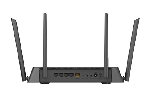 D-Link DIR-878 – Router WiFi Gaming AC1900 MU-MIMO (Dual-Band, 1900 Mbps, 4 Puertos LAN + 1 Puerto de Internet, RJ45 Gigabit 10/100/1000 Mbps, Wave 2, WPS, WPA2), Compatible Movistar, Negro