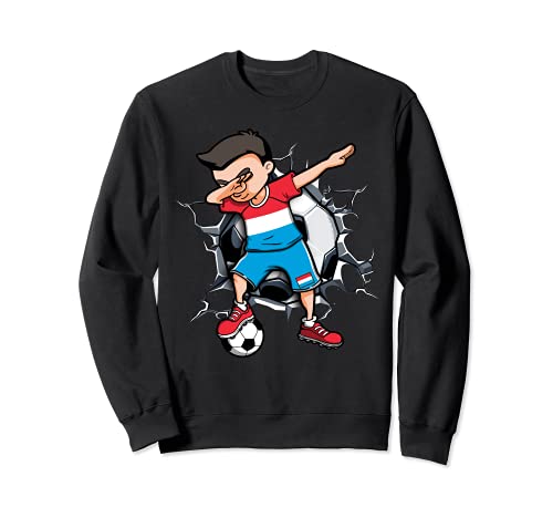 Dabbing Niño Boy Luxemburgo Fútbol Jugador Dab Sport Deporte Sudadera