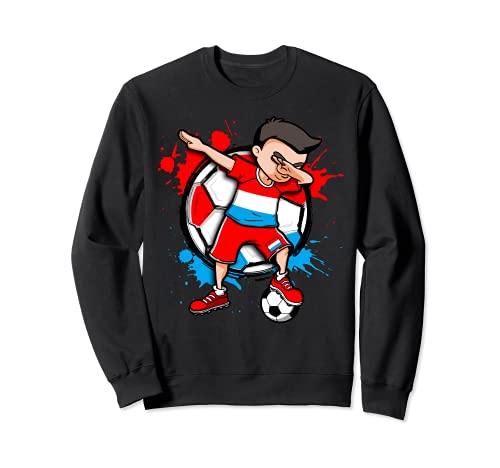 Dabbing Niño Boy Luxemburgo Fútbol Jugador Dab Sport Deporte Sudadera