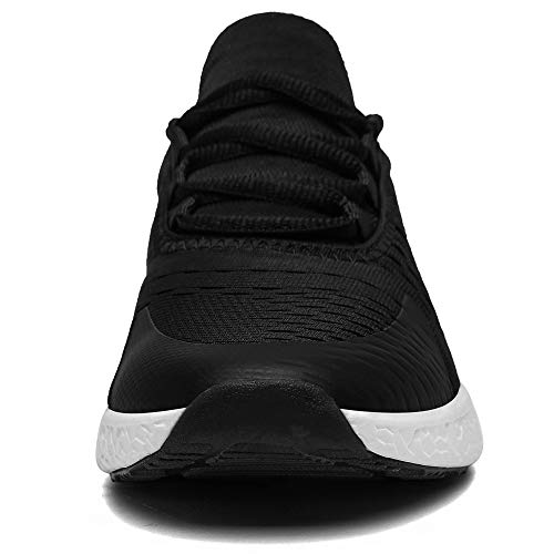 DAFENP Zapatillas Running de Deportivas para Hombre Mujer Gimnasio Sneakers Comodos Deportes Calzado Ligero Transpirable XZ275-halfblack-EU41