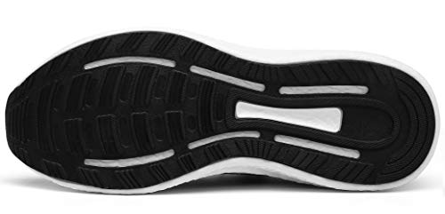 DAFENP Zapatillas Running de Deportivas para Hombre Mujer Gimnasio Sneakers Comodos Deportes Calzado Ligero Transpirable XZ275-halfblack-EU41