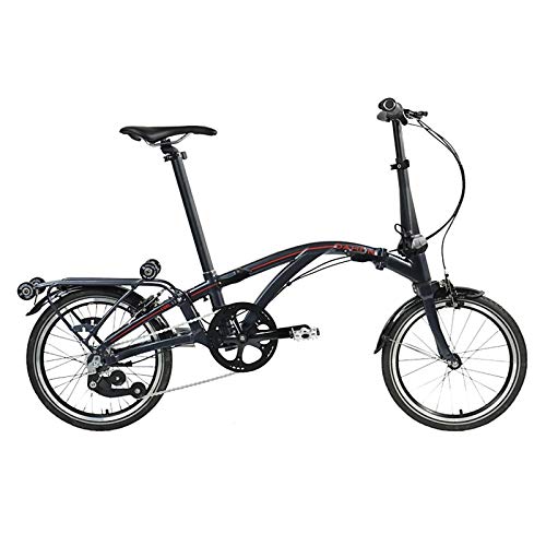 Dahon Faltrad Curl i4 4-Gang 16 Zoll Klapp Fahrrad Silber Anthrazit Uni Cityrad Bike, 9742, Farbe Anthrazit