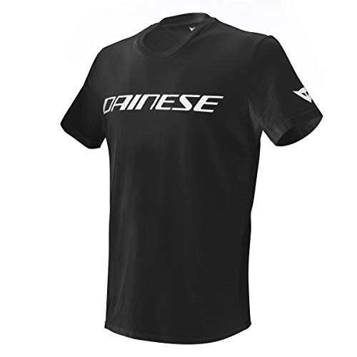 Dainese 1896745 Camiseta, Negro/Blanco, L