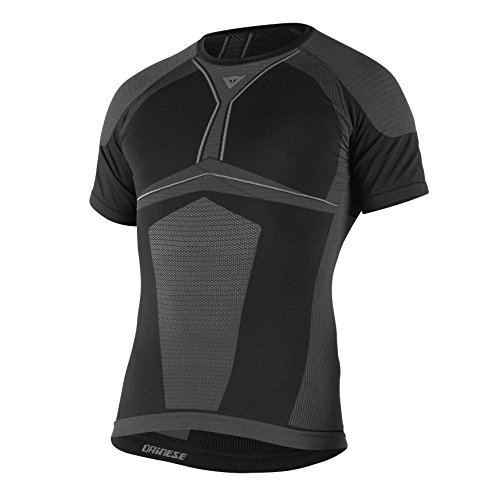 Dainese-D-CORE DRY TEE SS, Negro/Antracite, Talla L