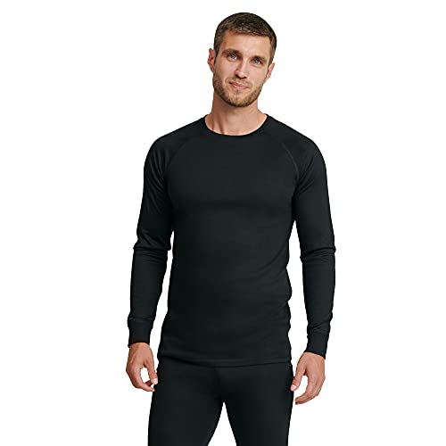 DANISH ENDURANCE Men's Merino Long Sleeved Shirt 1 Pack M Black 1-Pack