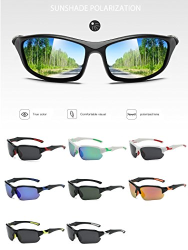 DAUCO Gafas de Sol Deportivas-DAUCO UV400 Protección Gafas de Sol polarizadas para Bicicleta Acampada Golf Running Cycling