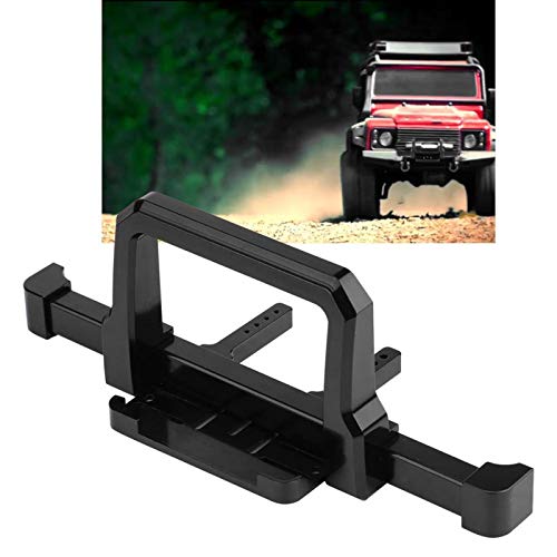 DAUERHAFT RC Bumper Long Service Time RC Racing Car, para RC Rock Crawler, para o Traxxas TRX 4 1/10 Scale RC Crawler Car(Black, Front Bumper)