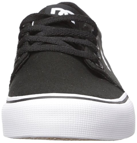 DC Shoes Trase TX-Low-Top Shoes for Boys, Zapatillas de Skateboard Hombre, Black/White, 36.5 EU