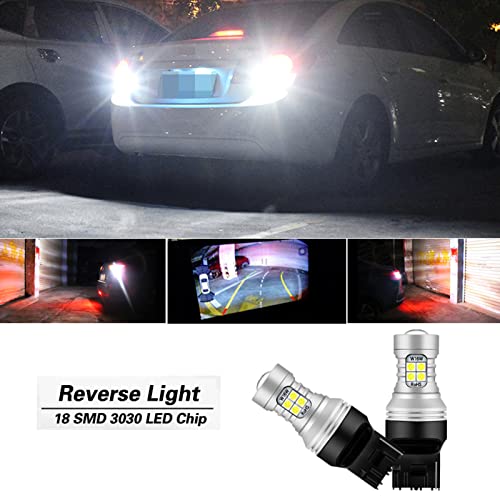 DDNAF 2 Piezas LED luz de Marcha atrás Blub lámpara de Respaldo W21W 7440 T20 Canbus sin Error, para Chevrolet Impala Tahoe Avalanche Volt 2016-2019