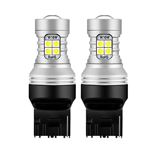 DDNAF 2 Piezas LED luz de Marcha atrás Blub lámpara de Respaldo W21W 7440 T20 Canbus sin Error, para Chevrolet Impala Tahoe Avalanche Volt 2016-2019