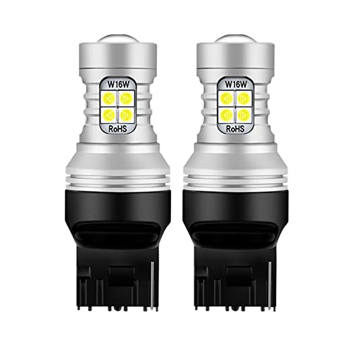 DDNAF 2 Piezas LED luz de Marcha atrás Blub lámpara de Respaldo W21W 7440 T20 Canbus sin Error, para Chevrolet Impala Tahoe Avalanche Volt 2016-2019