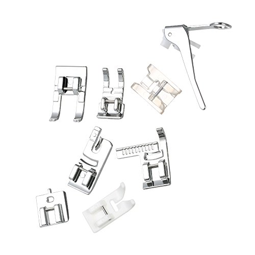 Decdeal - Kit de 52 Piezas Multifuncional Prensatelas Accesorios para Máquina de Coser Presser Feet (Compatible para Caña Baja, para Brother/Babylock/New Home/Singer/Janome/Kenmore etc)