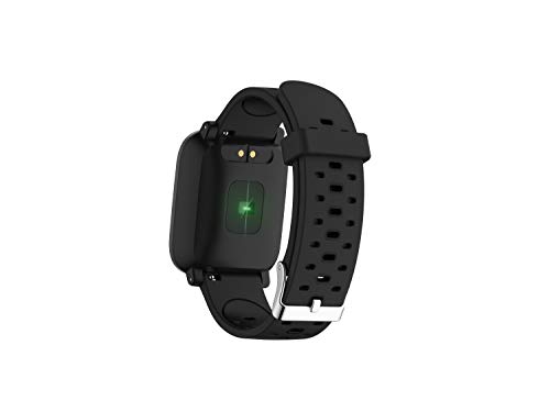 Denver Electronics SW-160 – Reloj Inteligente, Bluetooth, Sensor de frecuencia cardíaca, realiza un Seguimiento de tu Actividad física, Muestra la identificación de Llamadas y la notificación por SMS