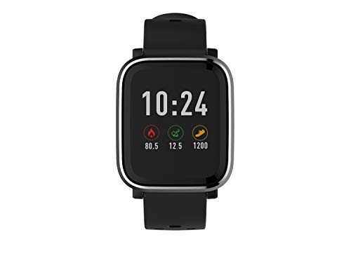 Denver Electronics SW-160 – Reloj Inteligente, Bluetooth, Sensor de frecuencia cardíaca, realiza un Seguimiento de tu Actividad física, Muestra la identificación de Llamadas y la notificación por SMS