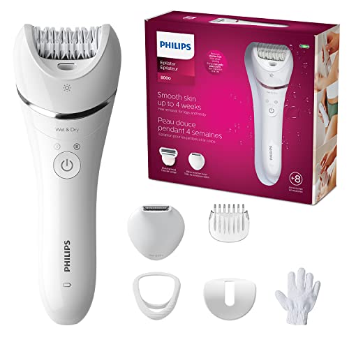 Depiladora Philips Series 8000 Wet & Dry con 6 accesorios (modelo BRE715/00)