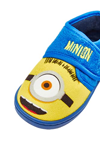 Despicable Me, Zapatillas para niños, color amarillo y azul, talla 6-2, Minions 1, 24 EU