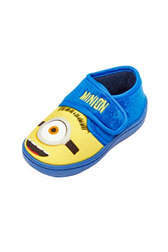 Despicable Me, Zapatillas para niños, color amarillo y azul, talla 6-2, Minions 1, 24 EU