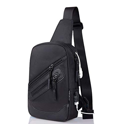DFV mobile - Backpack Waist Shoulder Bag Nylon for OnePlus 3T (2016) - Black