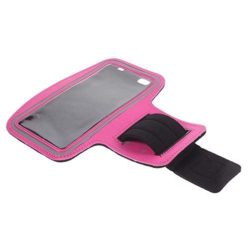 DFV mobile - Funda de Brazo Neopreno Brazalete Deporte Correr Bici Andar Ciclismo Gimnasio para Tecno Spark 4 Air (2019) - Rosa