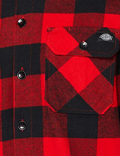 Dickies Streetwear Male Shirt Sacramento, Camisa Deportiva Para Hombre, Rojo, Extra Grande (XL)