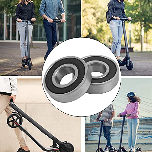 Dilwe Juego de Cojinetes de Rueda, 2 unids/Set, para Scooter Xiaomi M365 / Pro / PRO2, cojinete de Rueda Auxiliar Trasera para Scooter Eléctrico con Rodamiento de Bolas